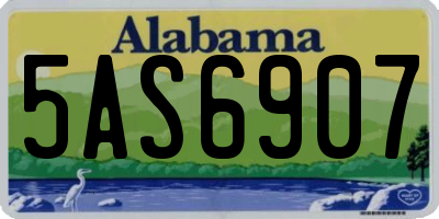 AL license plate 5AS6907