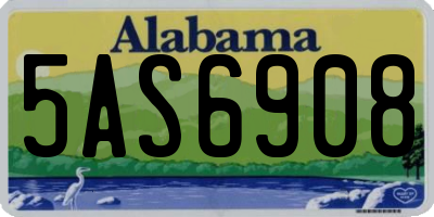 AL license plate 5AS6908