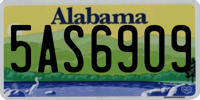 AL license plate 5AS6909