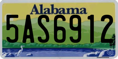 AL license plate 5AS6912