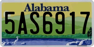 AL license plate 5AS6917