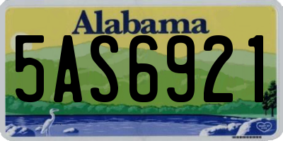 AL license plate 5AS6921