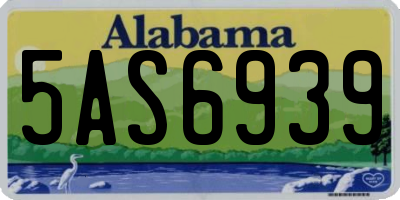 AL license plate 5AS6939