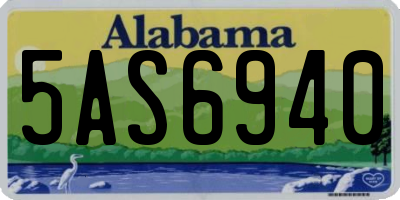 AL license plate 5AS6940