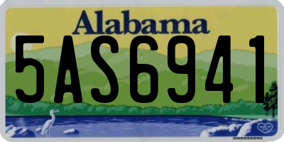 AL license plate 5AS6941