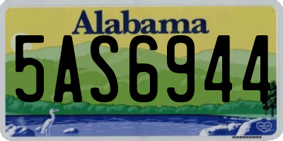 AL license plate 5AS6944