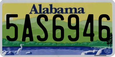 AL license plate 5AS6946
