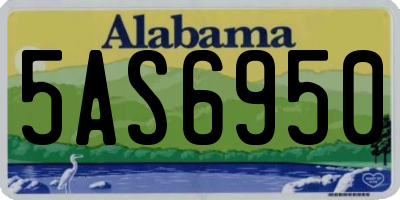 AL license plate 5AS6950