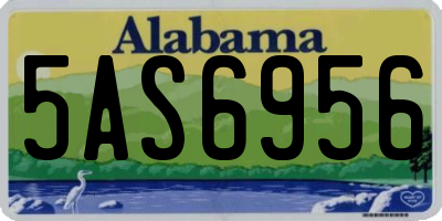 AL license plate 5AS6956