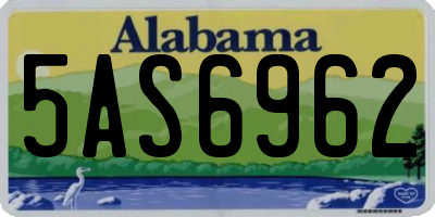 AL license plate 5AS6962