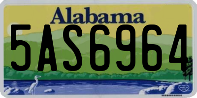 AL license plate 5AS6964