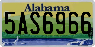 AL license plate 5AS6966