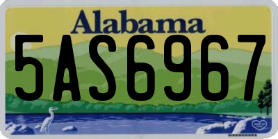AL license plate 5AS6967