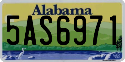 AL license plate 5AS6971
