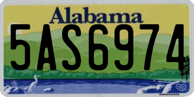 AL license plate 5AS6974