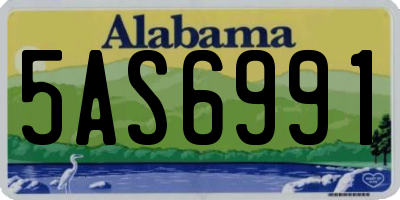 AL license plate 5AS6991