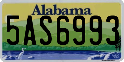 AL license plate 5AS6993
