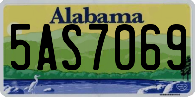 AL license plate 5AS7069