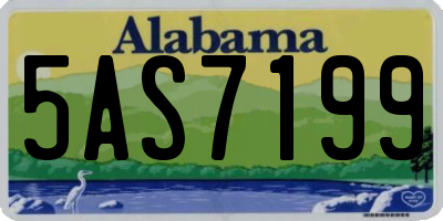AL license plate 5AS7199