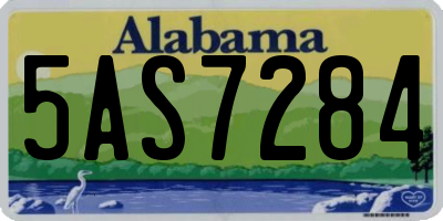 AL license plate 5AS7284