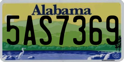 AL license plate 5AS7369