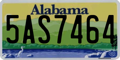AL license plate 5AS7464
