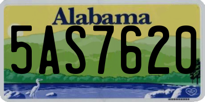 AL license plate 5AS7620