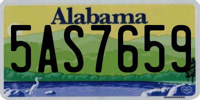 AL license plate 5AS7659