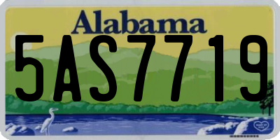 AL license plate 5AS7719