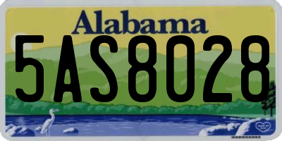 AL license plate 5AS8028