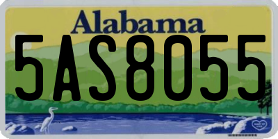AL license plate 5AS8055