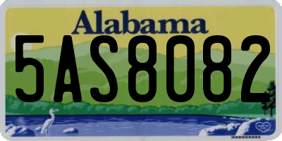 AL license plate 5AS8082