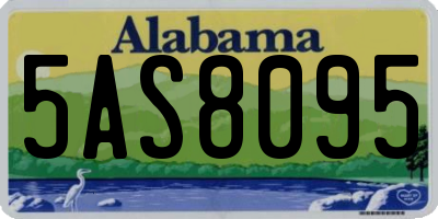 AL license plate 5AS8095