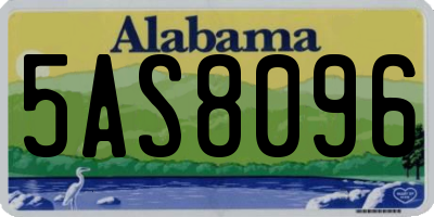 AL license plate 5AS8096