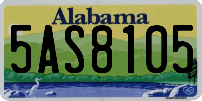AL license plate 5AS8105