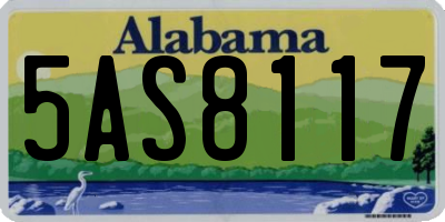 AL license plate 5AS8117