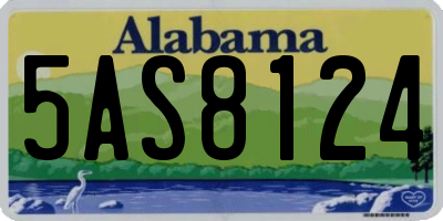 AL license plate 5AS8124