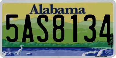 AL license plate 5AS8134