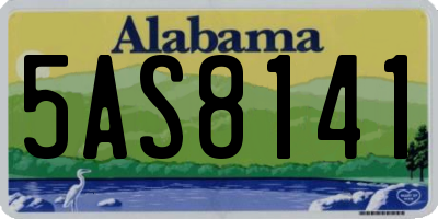 AL license plate 5AS8141