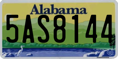 AL license plate 5AS8144