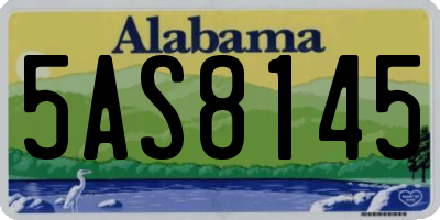 AL license plate 5AS8145