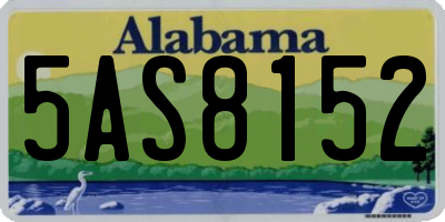 AL license plate 5AS8152