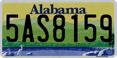AL license plate 5AS8159