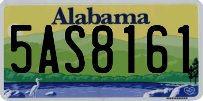AL license plate 5AS8161