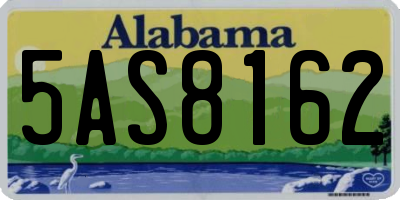 AL license plate 5AS8162
