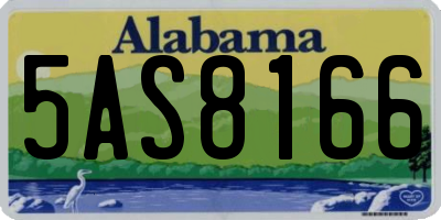 AL license plate 5AS8166