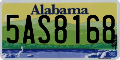 AL license plate 5AS8168