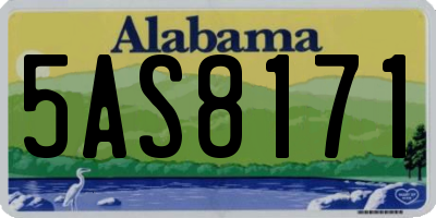 AL license plate 5AS8171