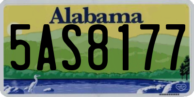 AL license plate 5AS8177
