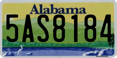 AL license plate 5AS8184